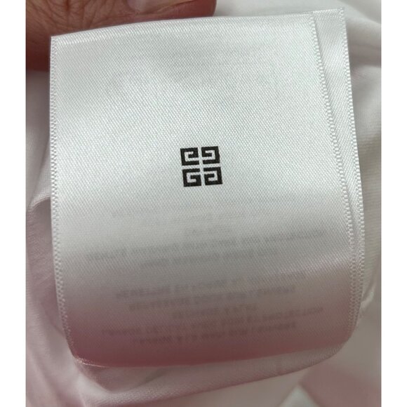 Givenchy Mens White Cotton Short Sleeve T-Shirt Mesh Underarm Detail Size Large - Picture 13 of 16